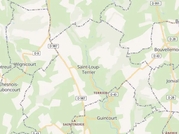 Plan de Saint-Loup-Terrier