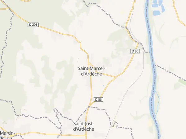 Plan de Saint-Marcel-d’Ardèche