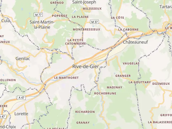 Plan de Rive-de-Gier