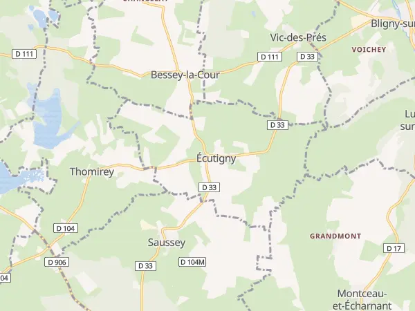 Plan de Écutigny