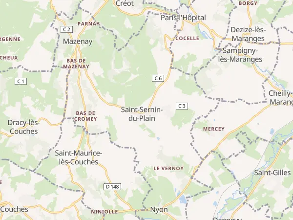 Plan de Saint-Sernin-du-Plain
