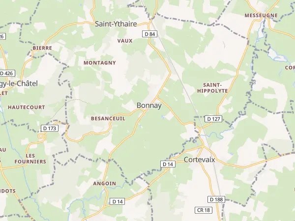 Plan de Bonnay-Saint-Ythaire