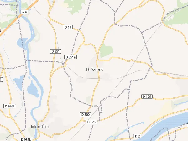 Plan de Théziers