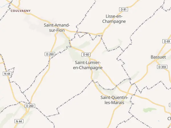 Plan de Saint-Lumier-en-Champagne