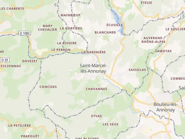 Plan de Saint-Marcel-lès-Annonay