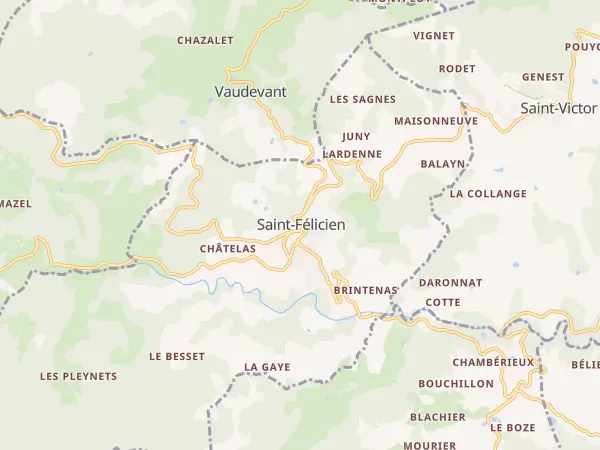 Plan de Saint-Félicien