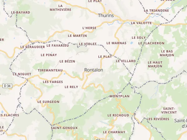 Plan de Rontalon