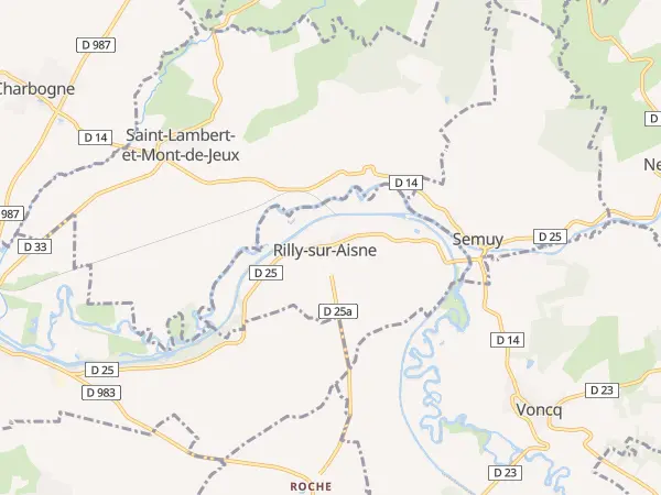 Plan de Rilly-sur-Aisne