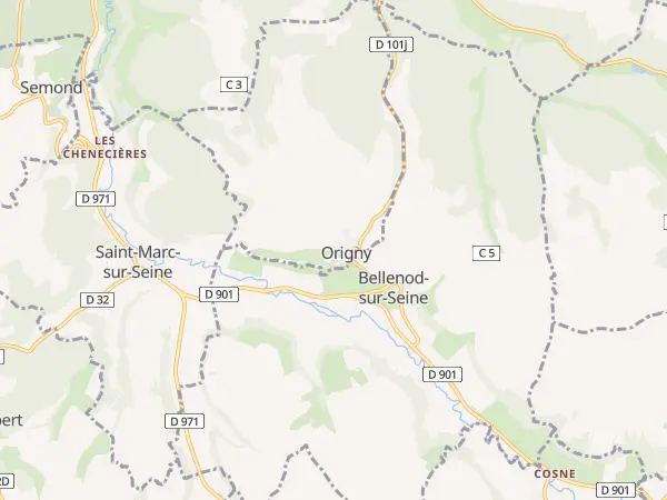 Plan de Origny