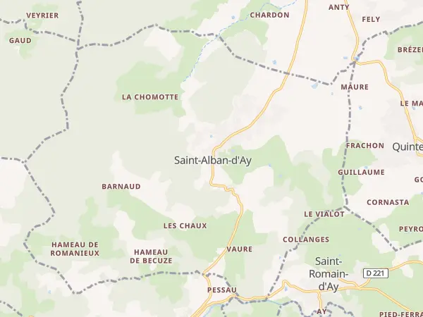 Plan de Saint-Alban-d’Ay