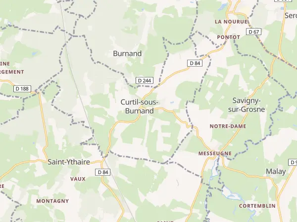 Plan de Curtil-sous-Burnand