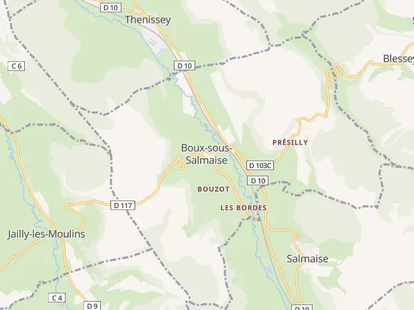 Plan de Boux-sous-Salmaise