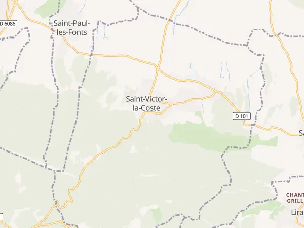 Plan de Saint-Victor-la-Coste
