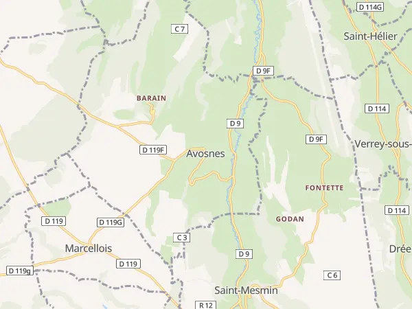 Plan de Avosnes