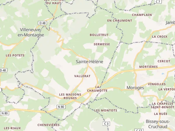 Plan de Sainte-Hélène
