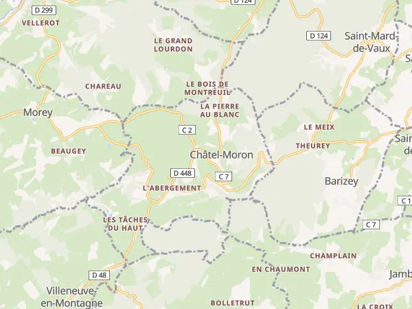 Plan de Châtel-Moron