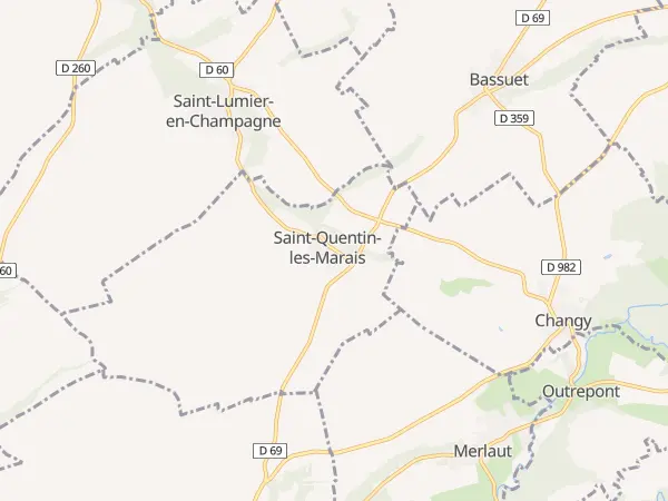 Plan de Saint-Quentin-les-Marais