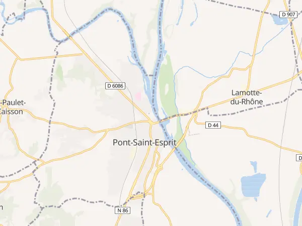 Plan de Pont-Saint-Esprit