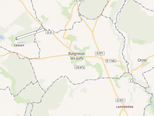 Plan de Baigneux-les-Juifs