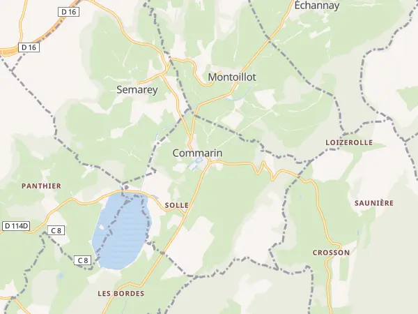 Plan de Commarin