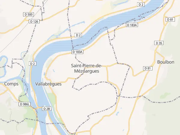 Plan de Saint-Pierre-de-Mézoargues