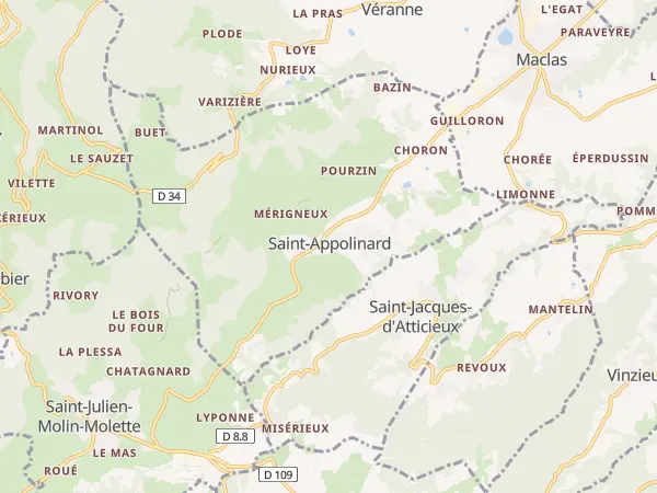 Plan de Saint-Appolinard
