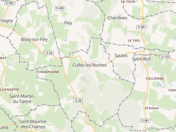 Plan de Culles-les-Roches