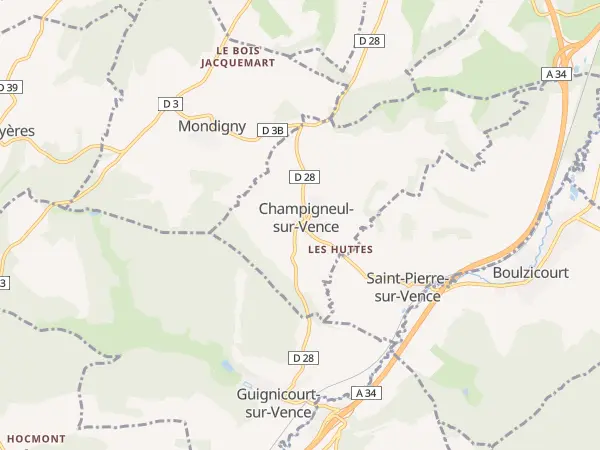 Plan de Champigneul-sur-Vence