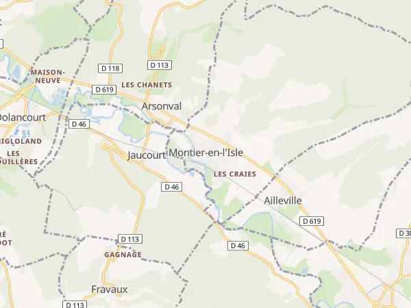 Plan de Montier-en-l’Isle
