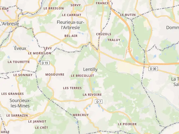 Plan de Lentilly