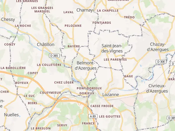 Plan de Belmont-d’Azergues