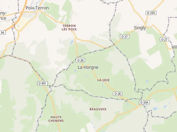 Plan de La Horgne