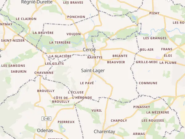 Plan de Saint-Lager