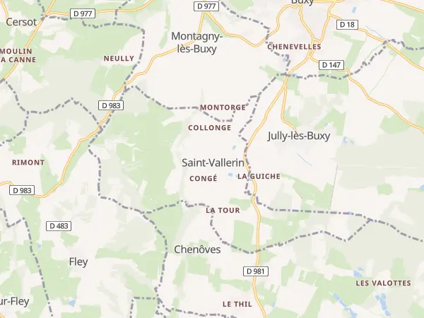Plan de Saint-Vallerin