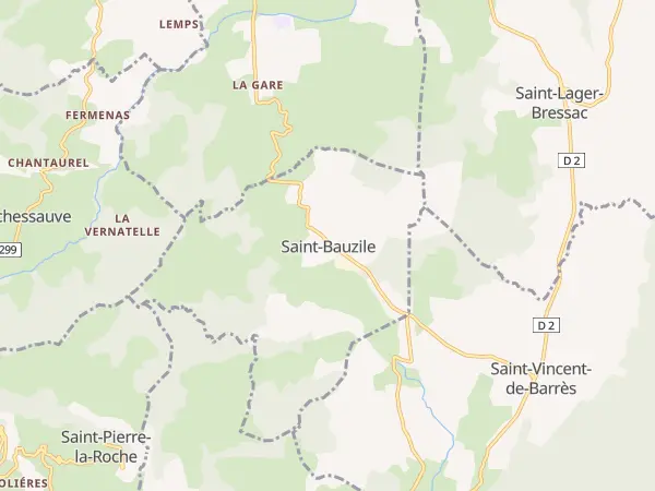 Plan de Saint-Bauzile