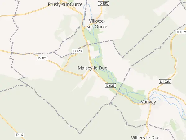 Plan de Maisey-le-Duc