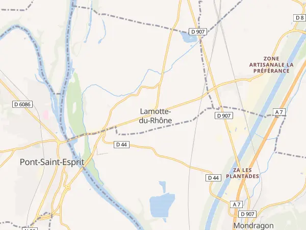 Plan de Lamotte-du-Rhône