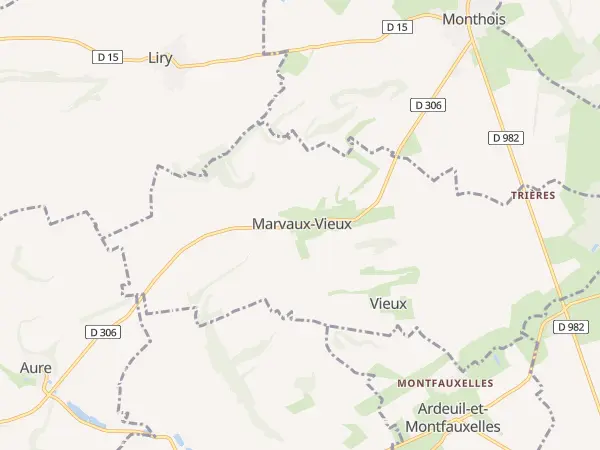 Plan de Marvaux-Vieux