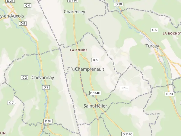 Plan de Champrenault