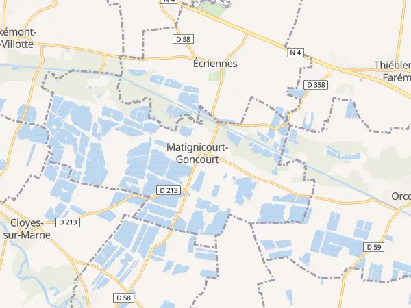 Plan de Matignicourt-Goncourt
