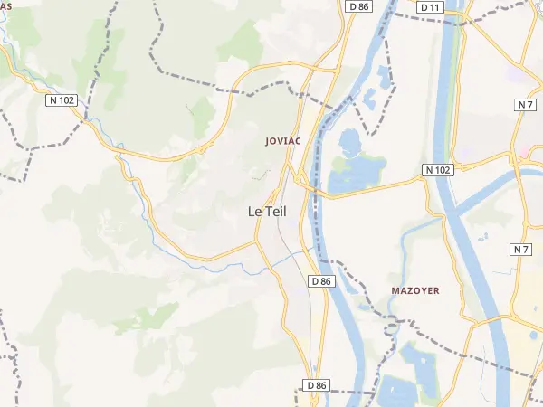 Plan du Teil