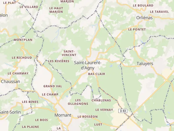 Plan de Saint-Laurent-d’Agny