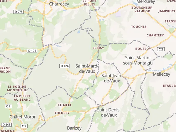 Plan de Saint-Mard-de-Vaux