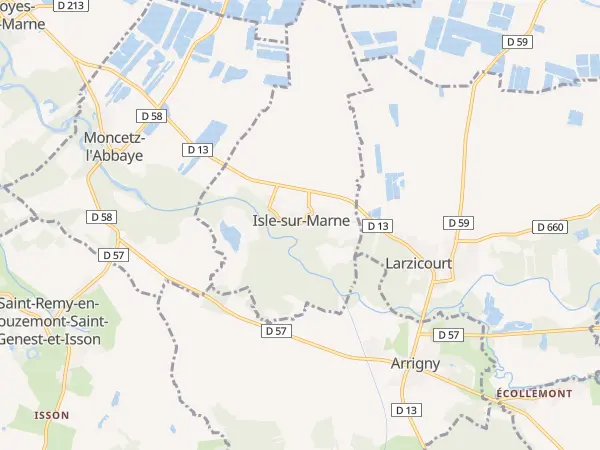 Plan de Isle-sur-Marne