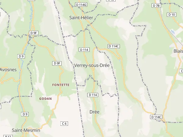 Plan de Verrey-sous-Drée