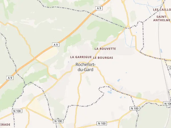 Plan de Rochefort-du-Gard
