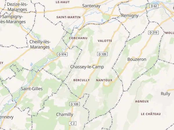 Plan de Chassey-le-Camp