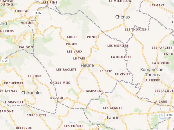 Plan de Fleurie