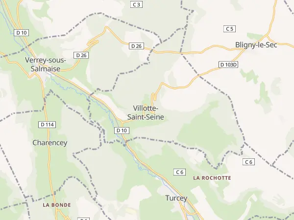 Plan de Villotte-Saint-Seine