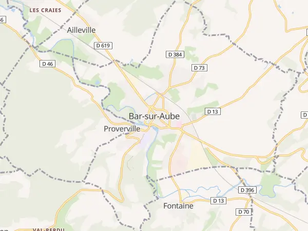 Plan de Bar-sur-Aube